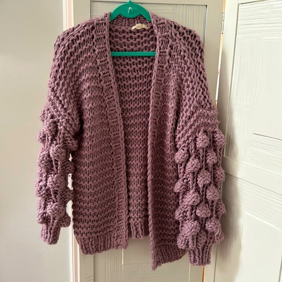 ODDY Jackets & Blazers - Mauve Bubble Sweater